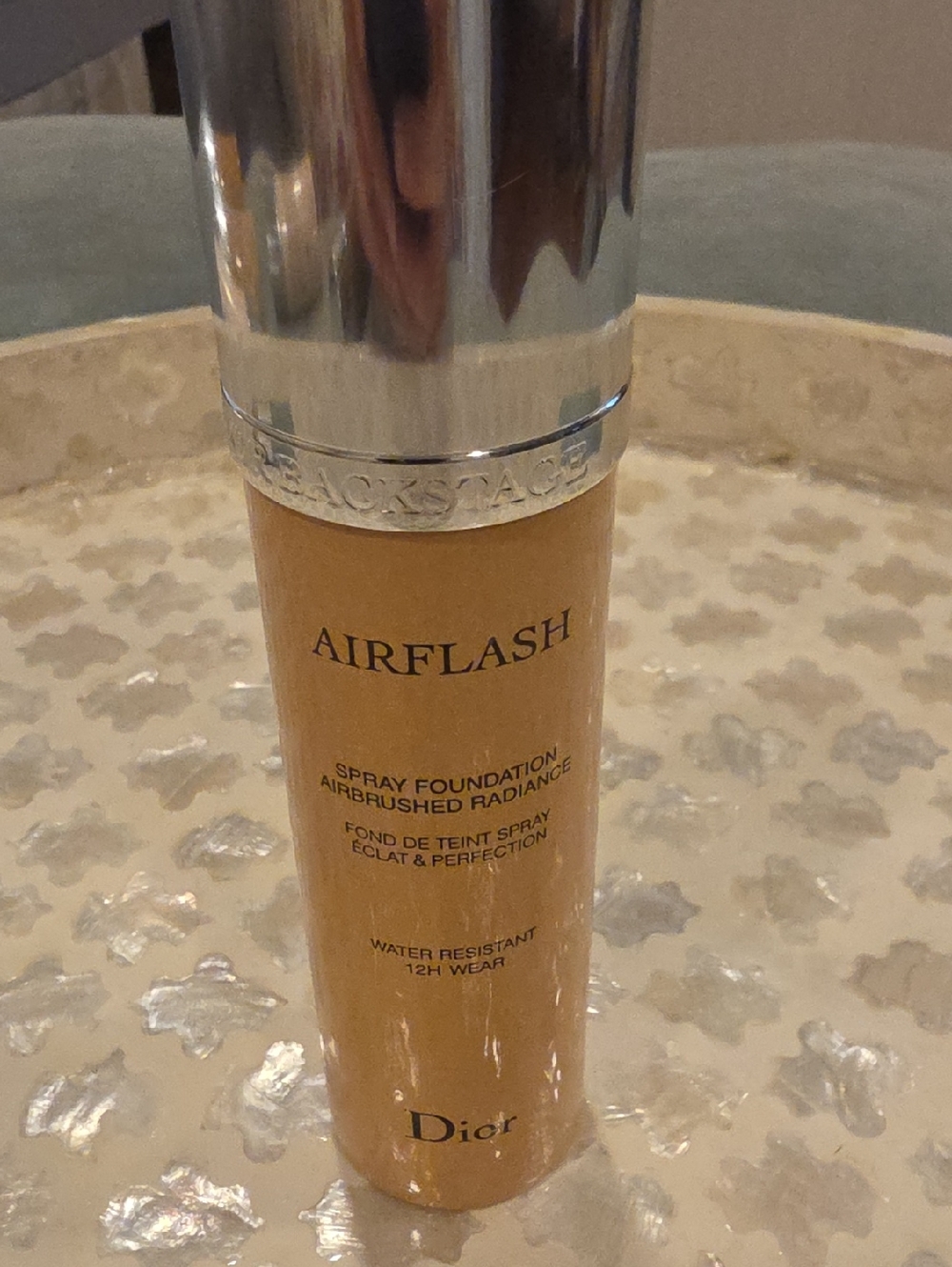 Dior Airflash Spray Foundation — Tan Gold Bottle